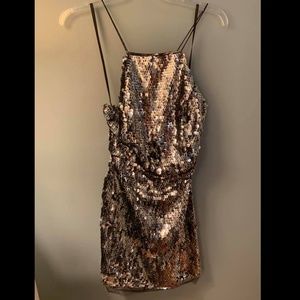 NBD sequin dress